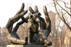 POMNIK PSA DŻOKA, 2001, brąz, Kraków