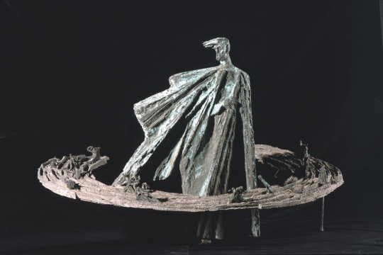 PROJEKT POMNIKA STANISŁAWA WYSPIAŃSKIEGO, 1981, brąz, aluminium