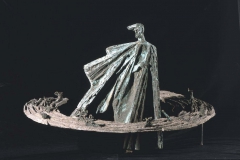MAQUETTE OF THE STANISŁAW WYSPIAŃSKI MONUMENT, 1981, bronze, aluminium