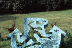 A SCULPTURE COMMEMORATING THE DEATH OF NARCYZ WIATR (‘ZAWOJNA’), 1992, bronze, Cracow, Planty