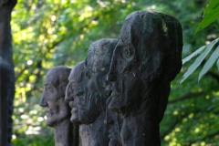 THE WALL OF DEATH, 1992, bronze, detail