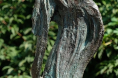 AFGHAN HOUND, 2000, bronze, fragment