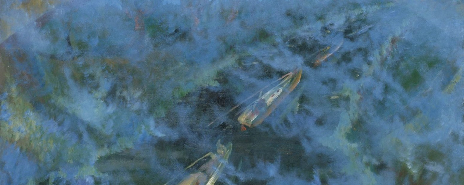 MIST ABOVE THE ELBLĄG CANAL, 1993, oil on canvas