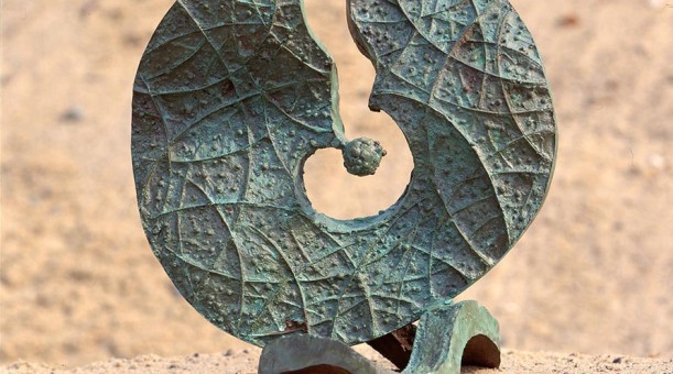 SPADAJĄCY METEORYT, 1972, brąz