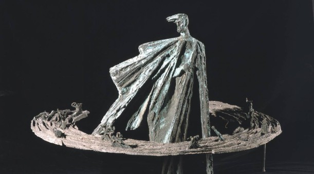 PROJEKT POMNIKA STANISŁAWA WYSPIAŃSKIEGO, 1981, brąz, aluminium