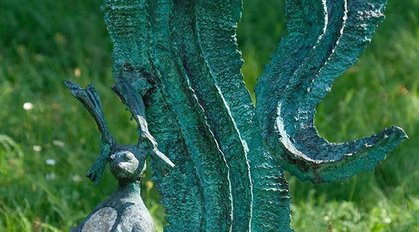 WIEWIÓRKA, 1991, granit, brąz