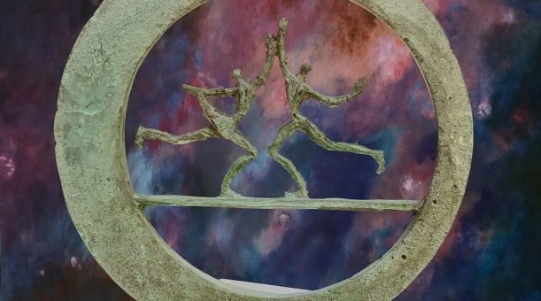 Z CYKLU DYSCYPLINY OLIMPIJSKIE ŁYŻWIARSTWO FIGUROWE, 2001, brąz