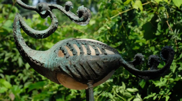 KACZKA, 2010, brąz, piaskowiec